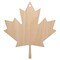 Canada Maple Leaf Unfinished Craft Wood Holiday Christmas Tree DIY Pre-Drilled Ornament